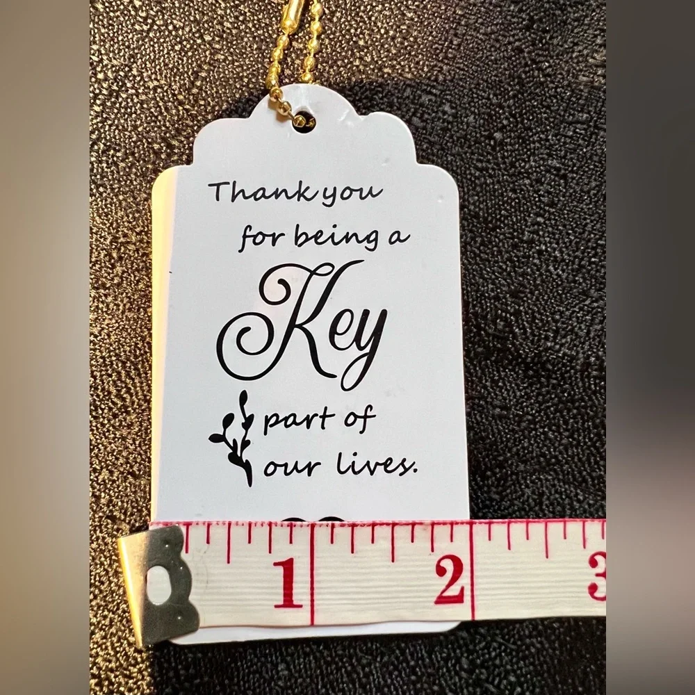 VINTAGE STYLE Skeleton Keys w/ “THANK YOU” Tags for Weddings or Parties all NIB